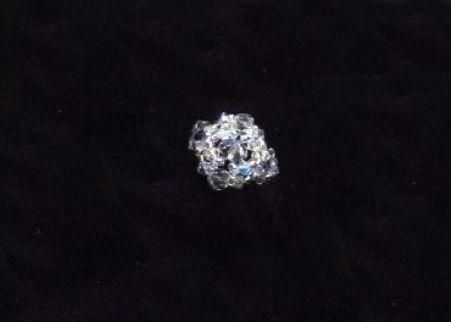 Anello di cristalli swarovski trasparenti