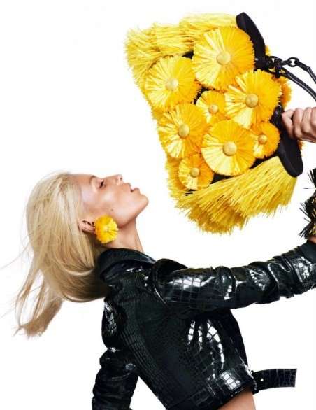 Blumarine borsa fiori 3d