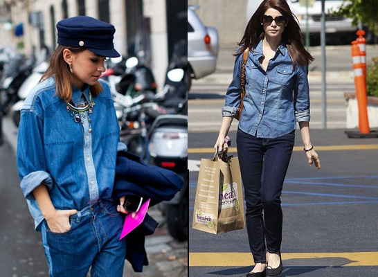 Tutte pazze per il denim: i look delle star da copiare [FOTO]