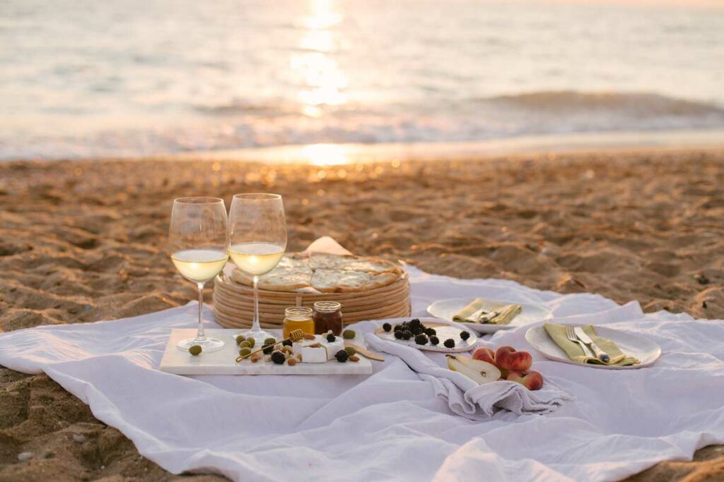 picnic in spiaggia