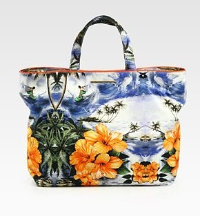 Borse Stella McCartney, la nuova shopping bag con stampa tropicale per l’estate