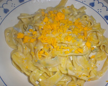 Ricette festa della donna: le tagliatelle mimosa