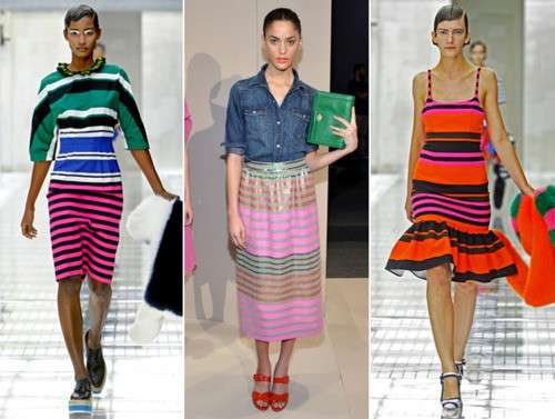 Righe e parigine, le tendenze moda della primavera 2012 [FOTO]