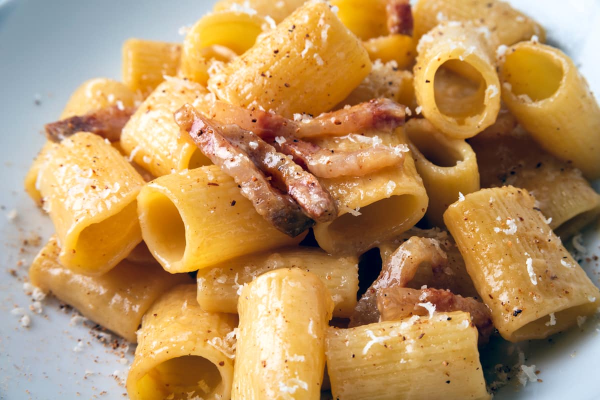 pasta all'Amatriciana bianca gricia