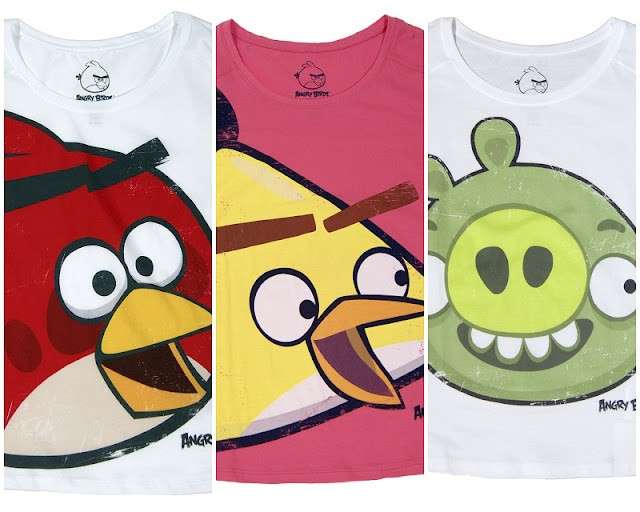 Bershka le t shirt con gli Angry Birds