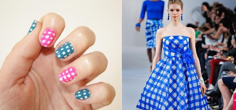 Nail art Pic Nic: la decorazione ispirata a Oscar De La Renta