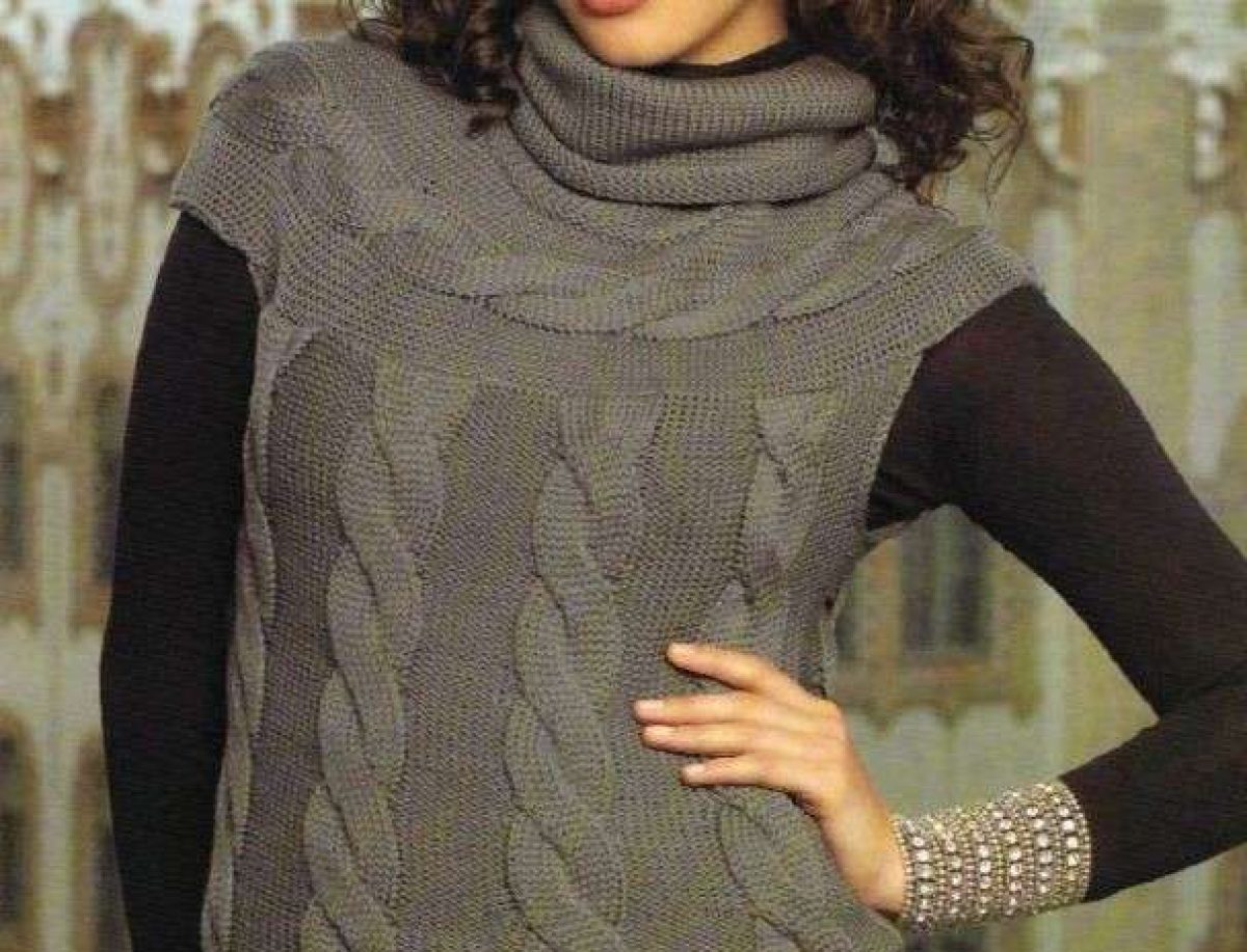 Lavori a maglia per creare un raffinato gilet ai ferri [FOTO] | Pourfemme