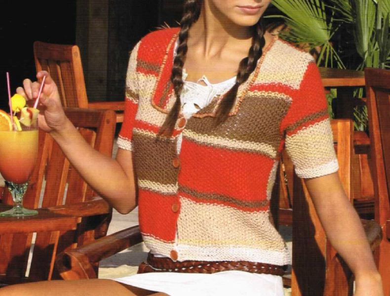 Crea un cardigan multicolor con i nostri schemi maglia