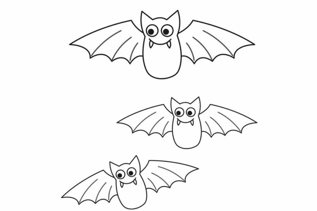 pipistrelli da stampare e colorare