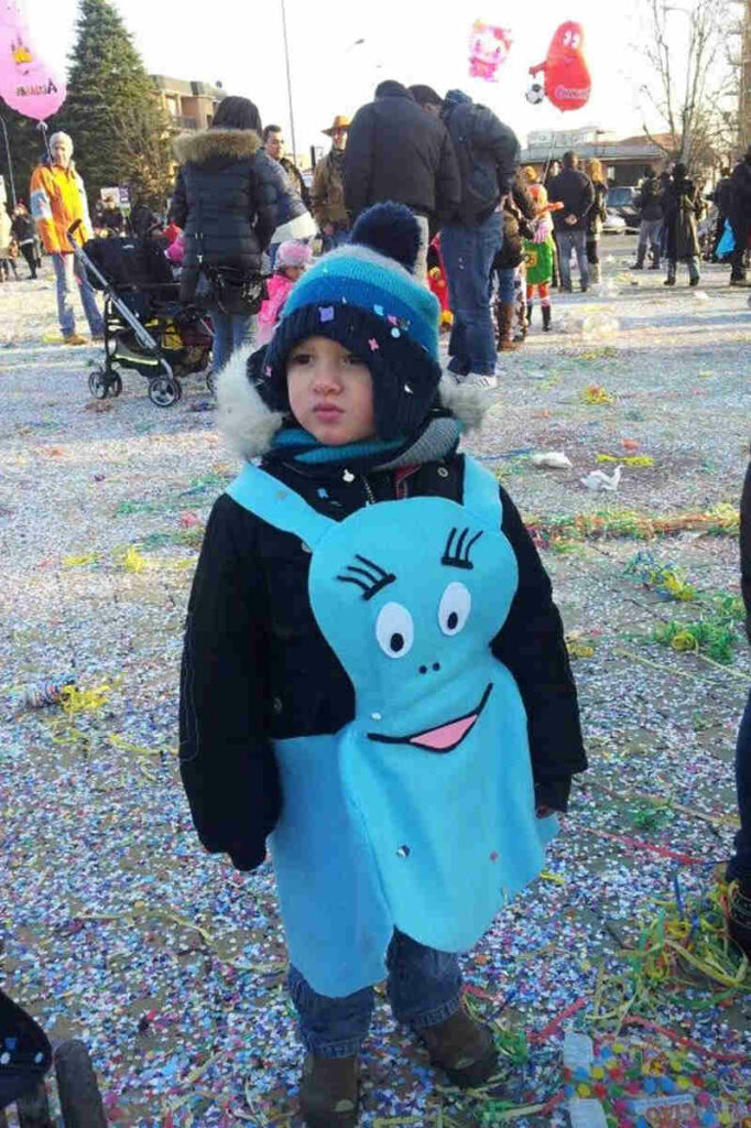 barbapapà vestito di carnevale fai da te