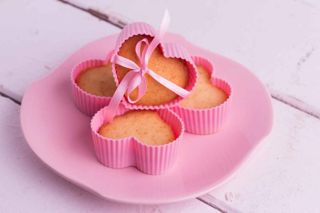 muffin romantici a forma di cuore per san valentino