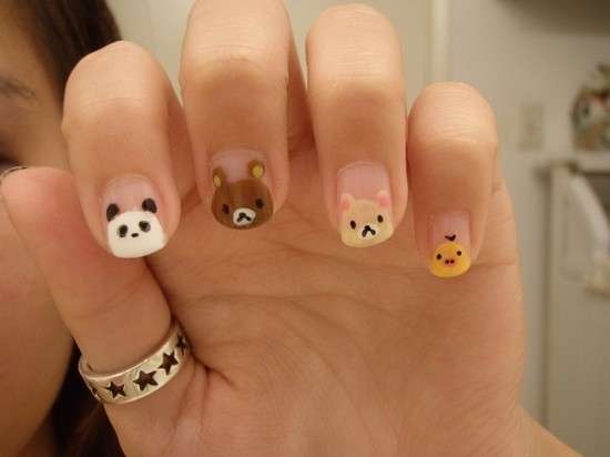 Unghie decorate con animali e orsetti