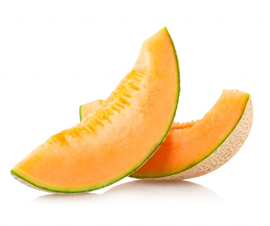 cantaloupe melon slices