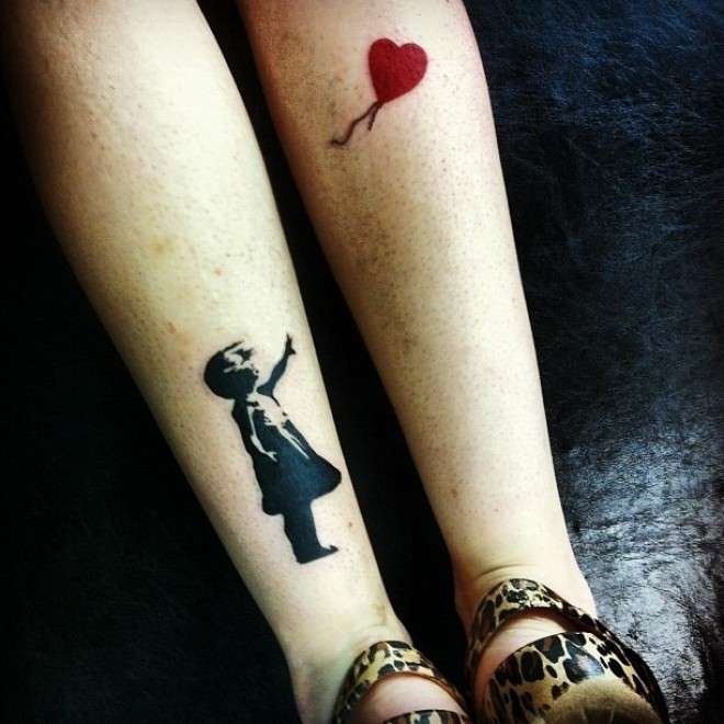 Tatuaggio artistico di Banksy