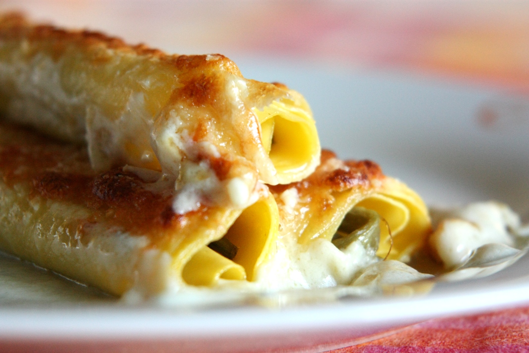 Cannelloni stracchino e bietole, ricetta light e gustosa