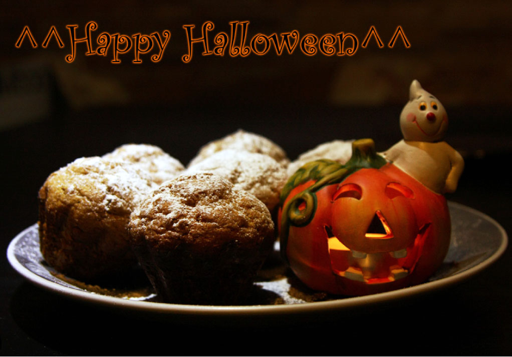 Muffin alla zucca e cioccolato bianco, ricetta di Halloween