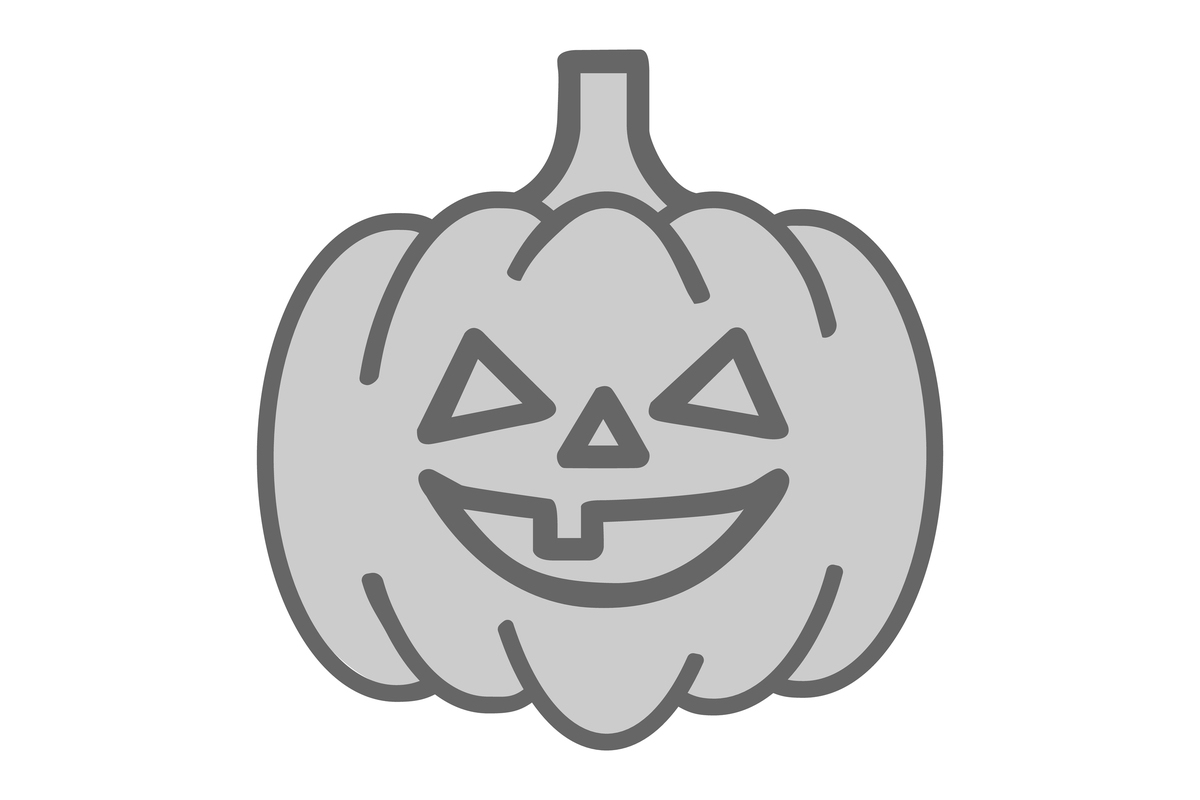 immagine di una zucca con naso bocca e occhi