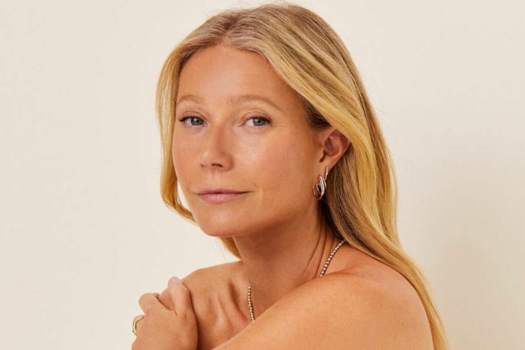 Gwyneth Paltrow con aspetto naturale e luminoso