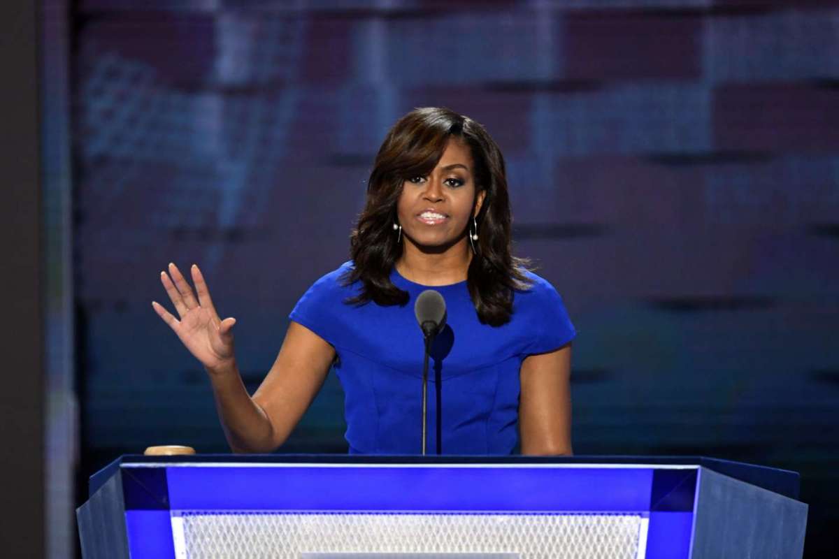 Michelle Obama alla convention democratica pro Hillary Clinton