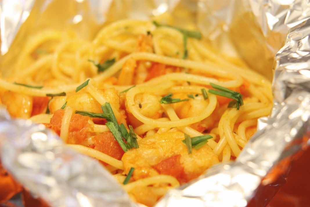 Spaghetti al cartoccio, primo light adatto al dopo-feste