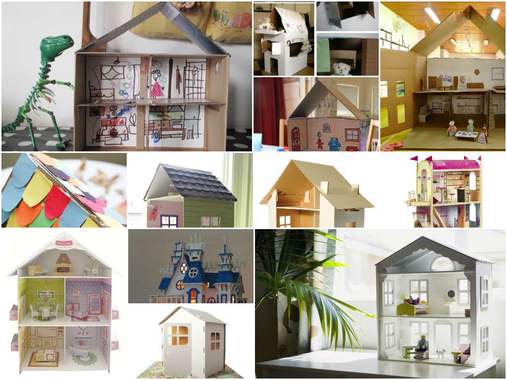 Case delle bambole fai da te in cartone [FOTO]