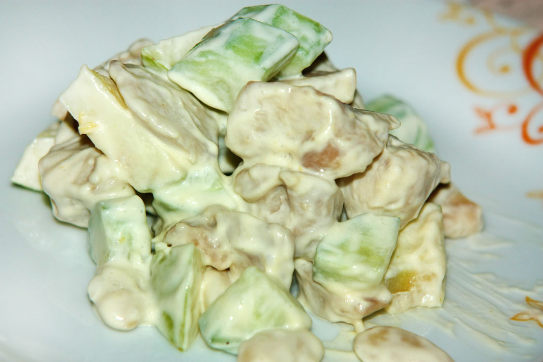 insalata di pollo e mela verde