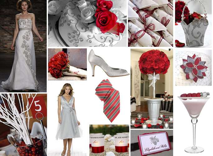 Matrimonio in rosso e argento