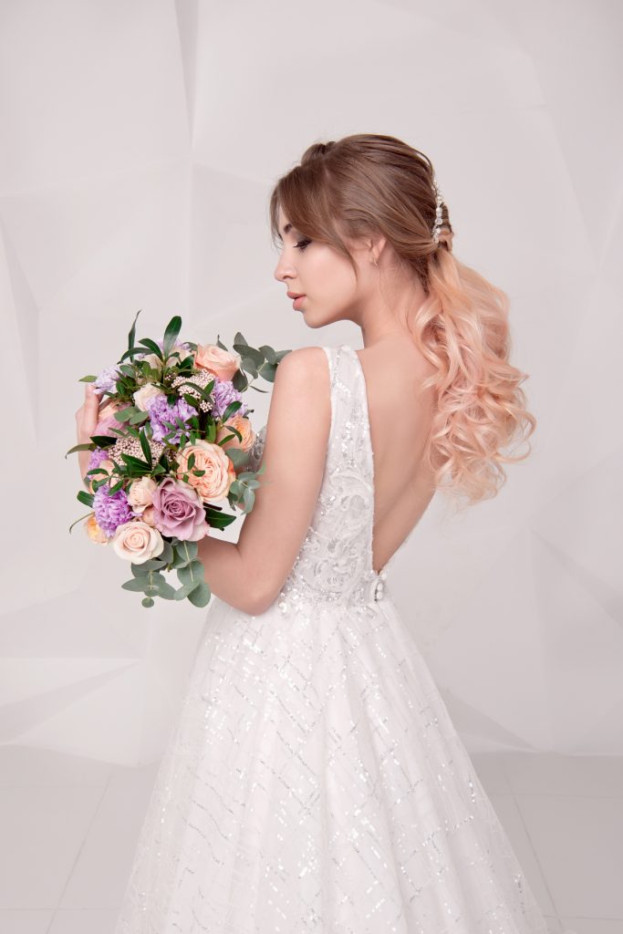 sposa con fiori