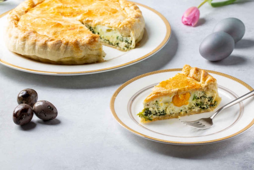 fetta di torta pasqualina