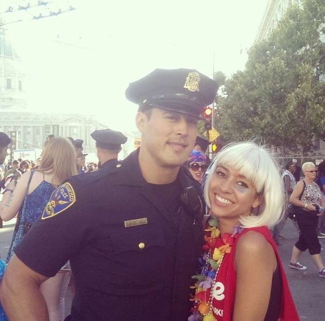 Chris con una fan