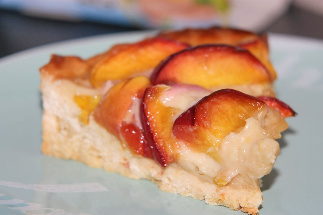 torta alle pesche