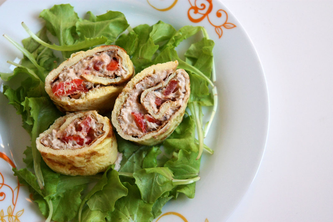 Rotolo di frittata, ricetta light