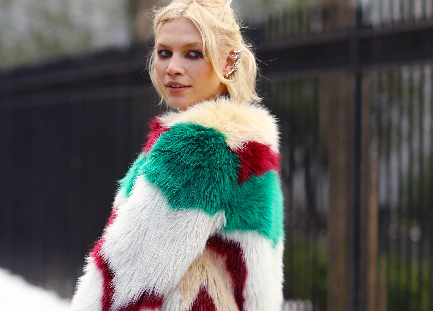 multi fur jacket vogue