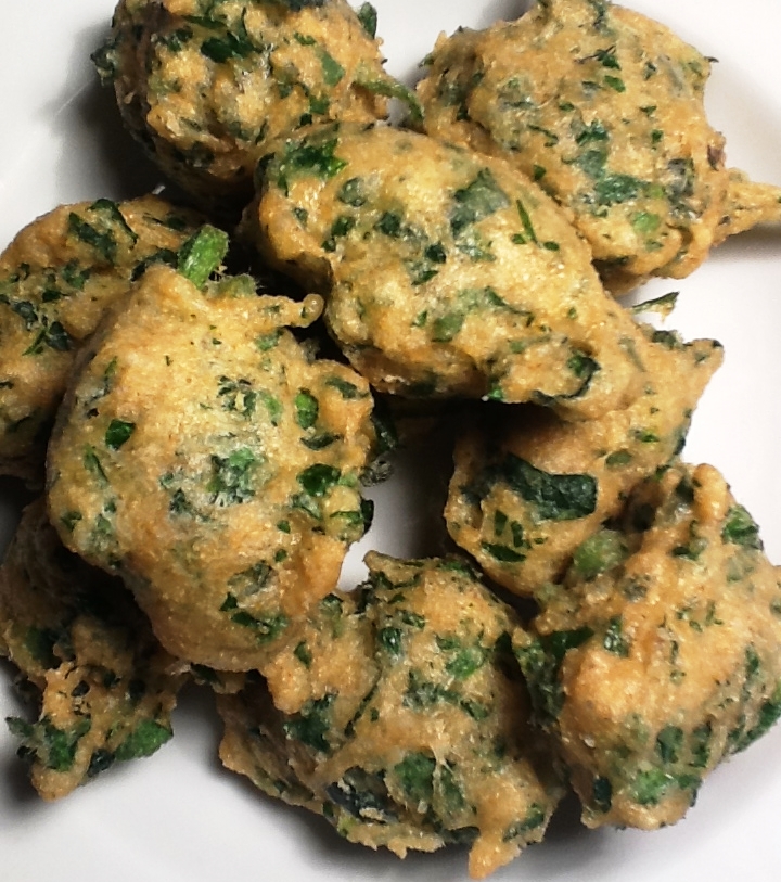 Frittelle di patate alla borragine, ricetta light