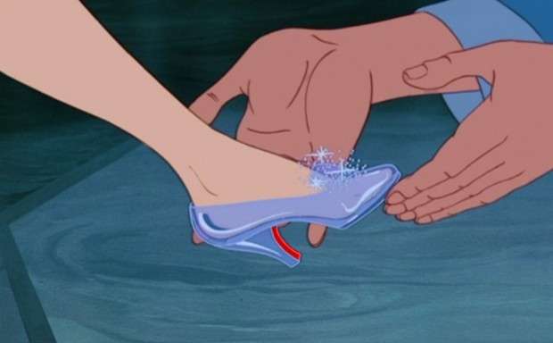 Le scarpette di Cenerentola nel cartone Disney