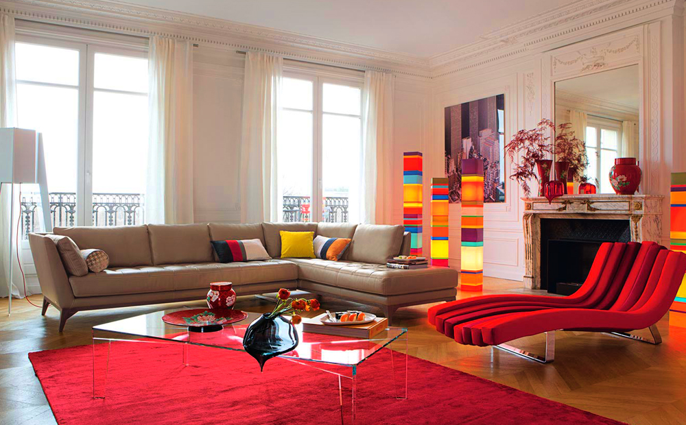 colourful accent interiors