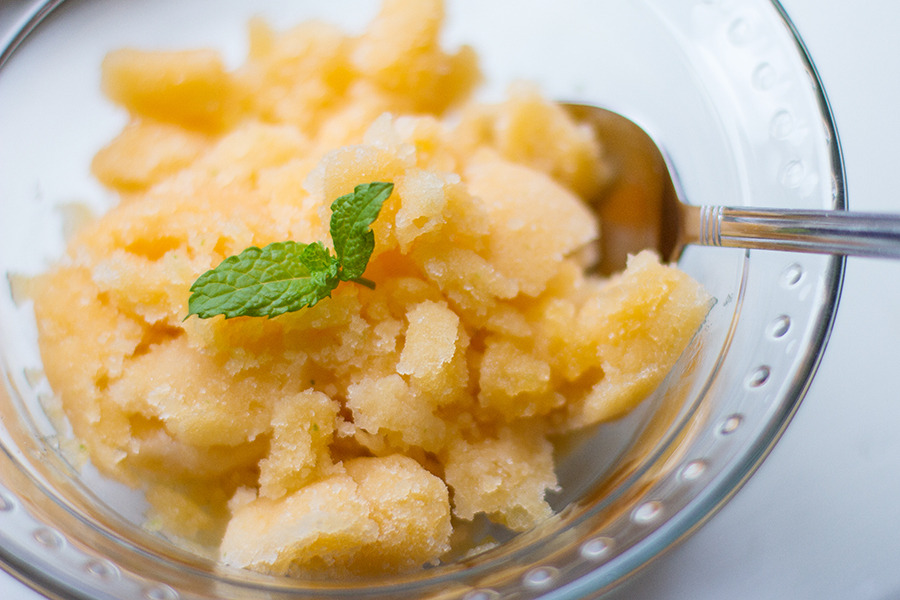 Sorbetto al melone, ricetta light