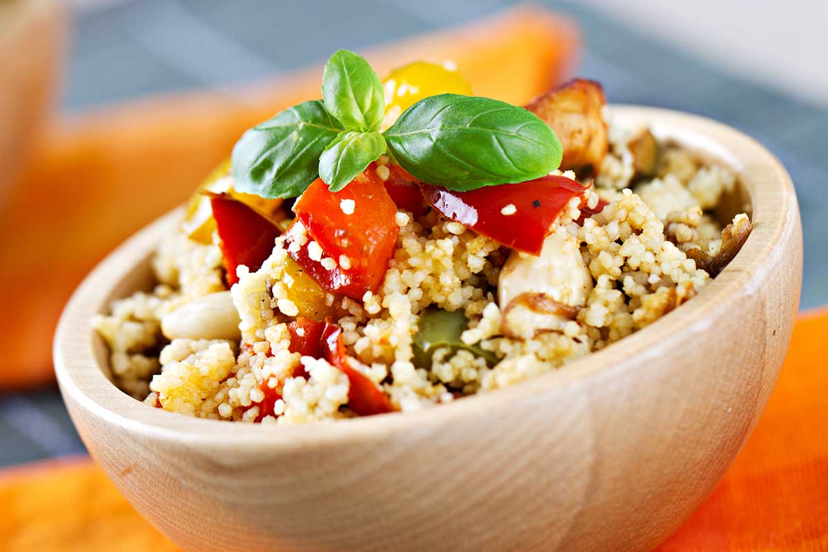 Cous cous estivo con le verdure
