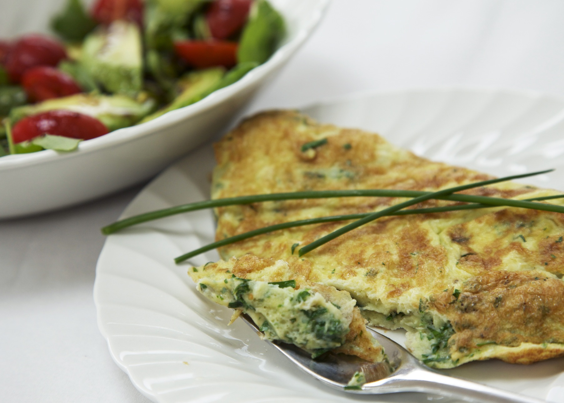 Omelette alle erbe, ricetta light