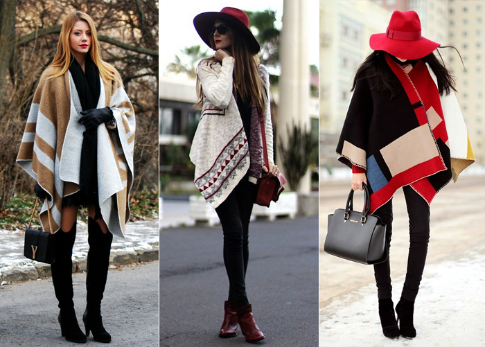 Look da giorno con poncho