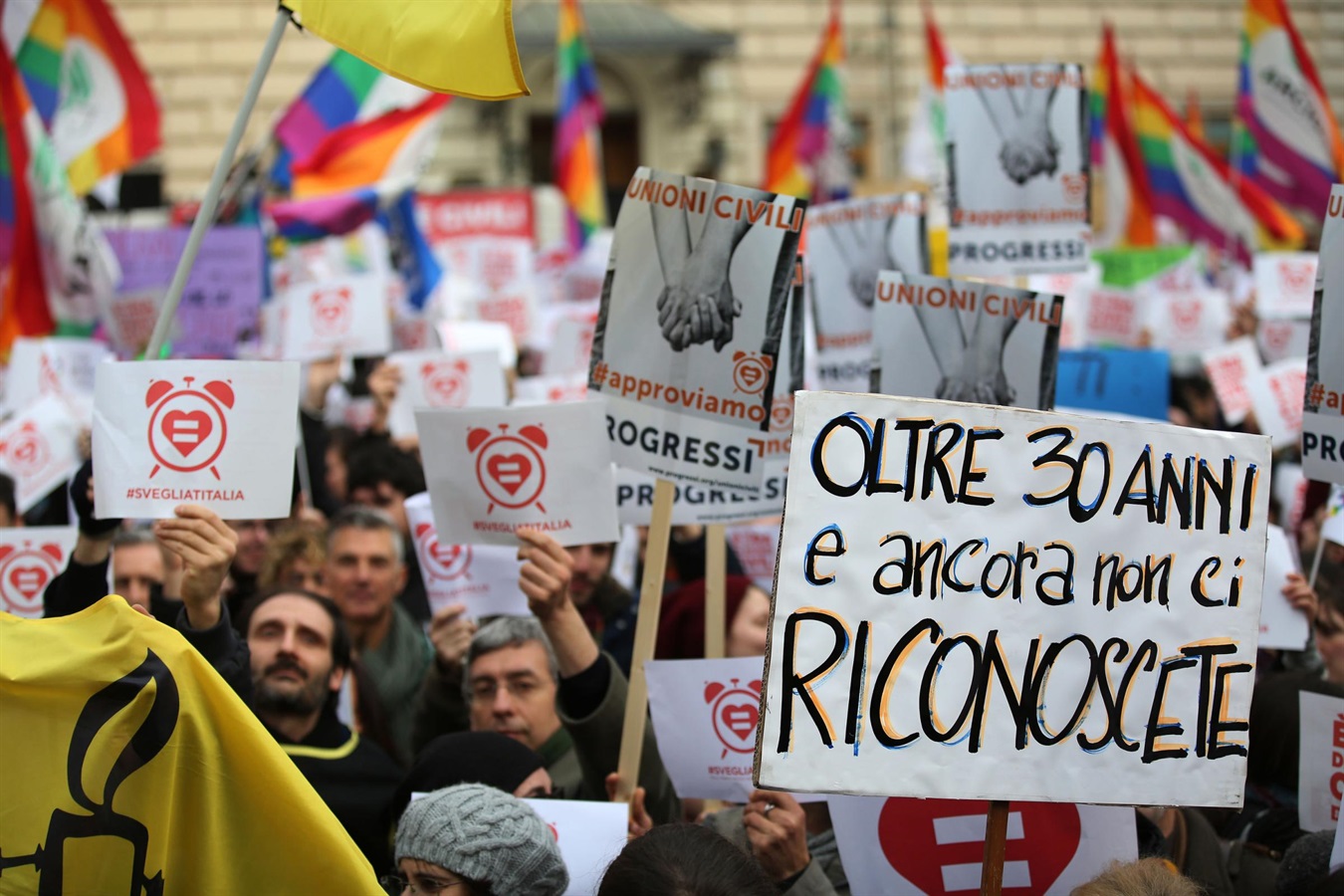 Unioni civili mobilitazione dei vip e gente comune foto news