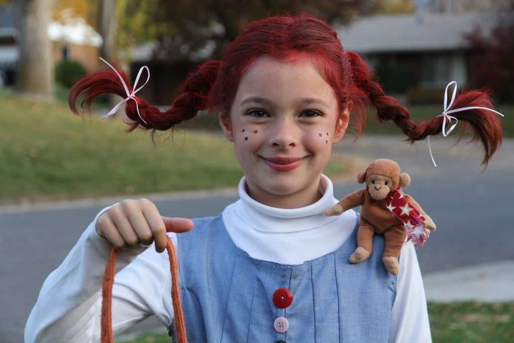 Costume di Carnevale fai da te da Pippi Calzelunghe: idee per bambine