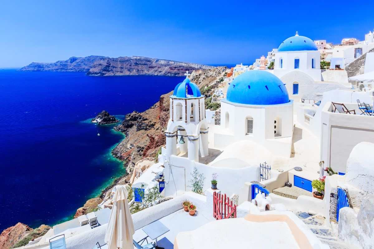 Santorini dall'alto