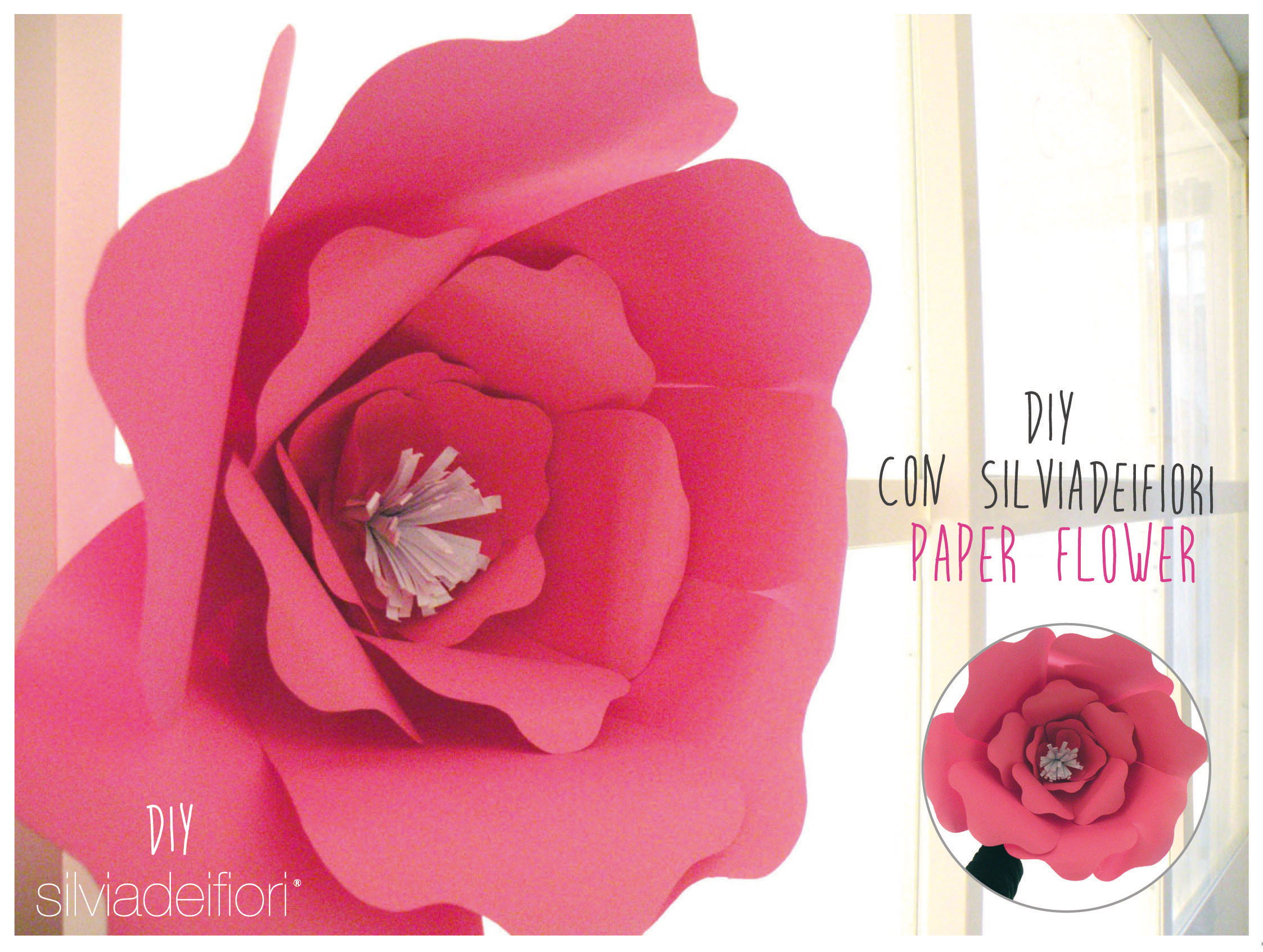 Fiori di carta fai da te: il tutorial dei paper flower di Silviadefiori