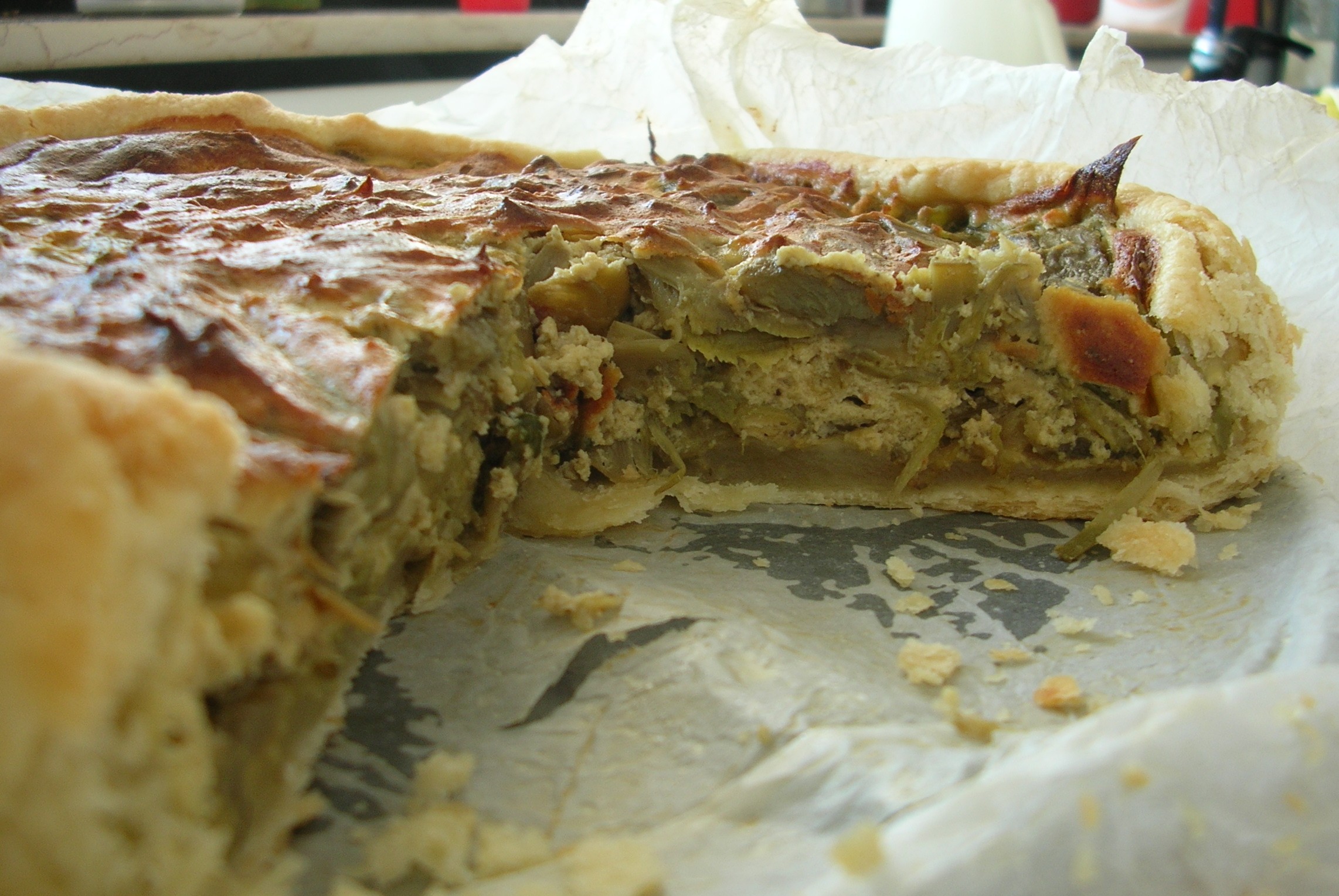 Quiche ai carciofi, ricetta light