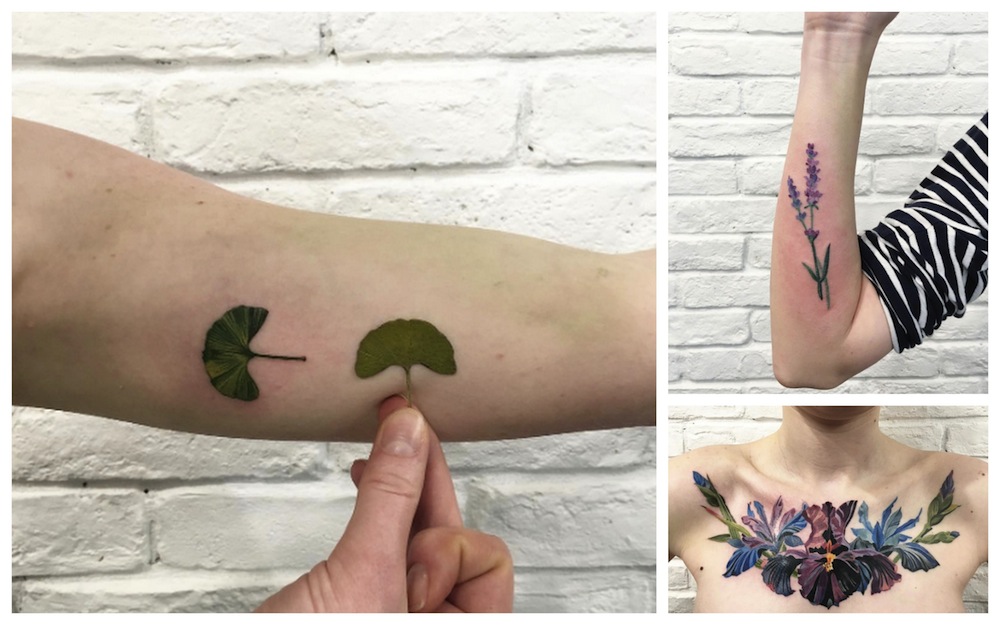 Tendenze tatuaggi 2016: botanical tattoo, la bellezza di fiori e foglie sulla pelle