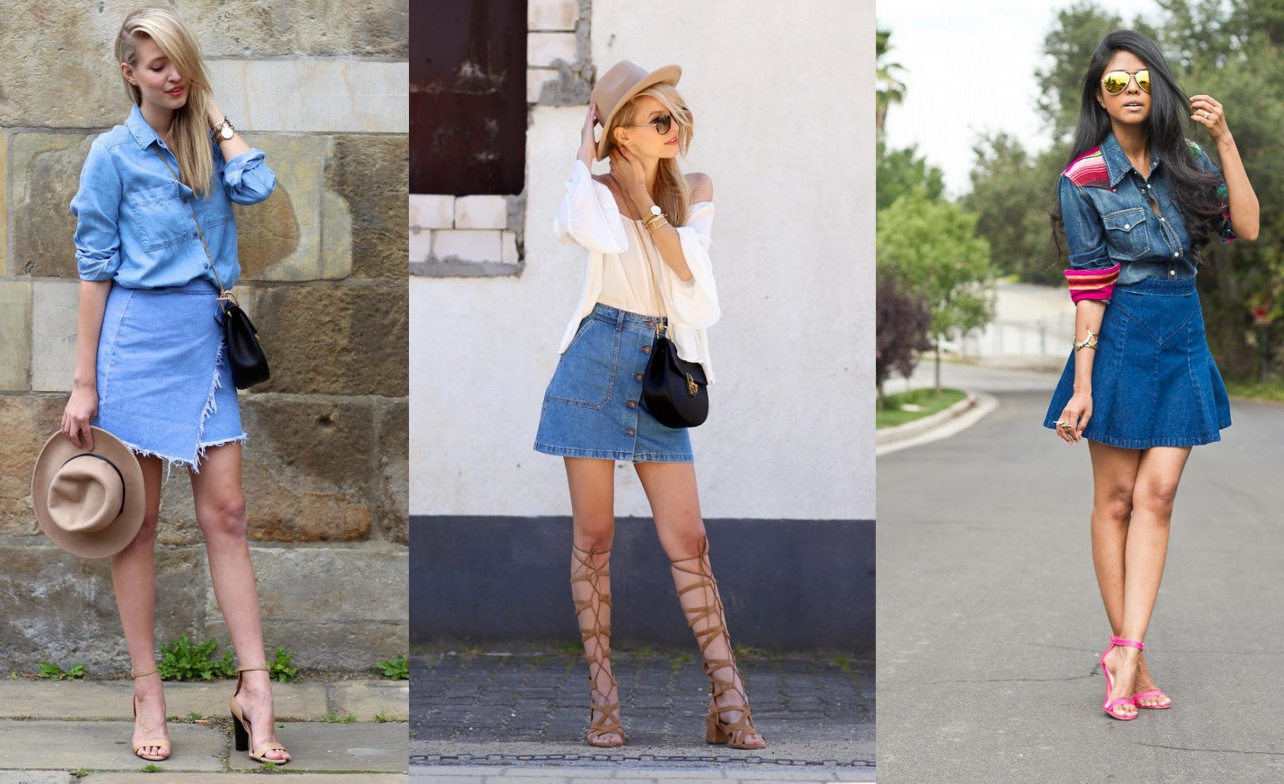 minigonna di jeans