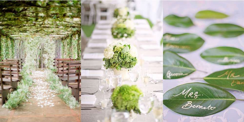 Decorazioni per un matrimonio in verde: idee per gli amanti della natura [FOTO]