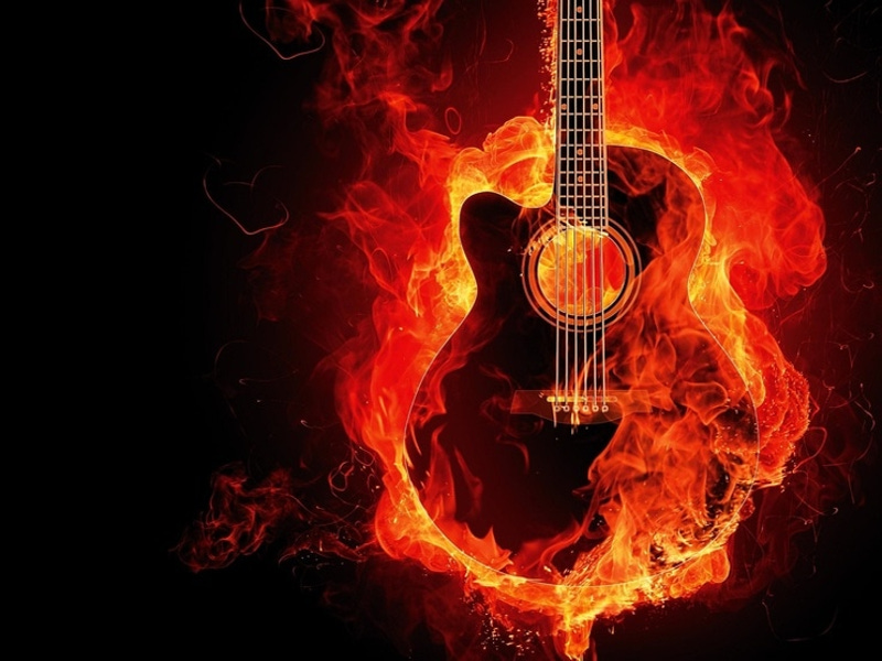 Chitarra fuoco
