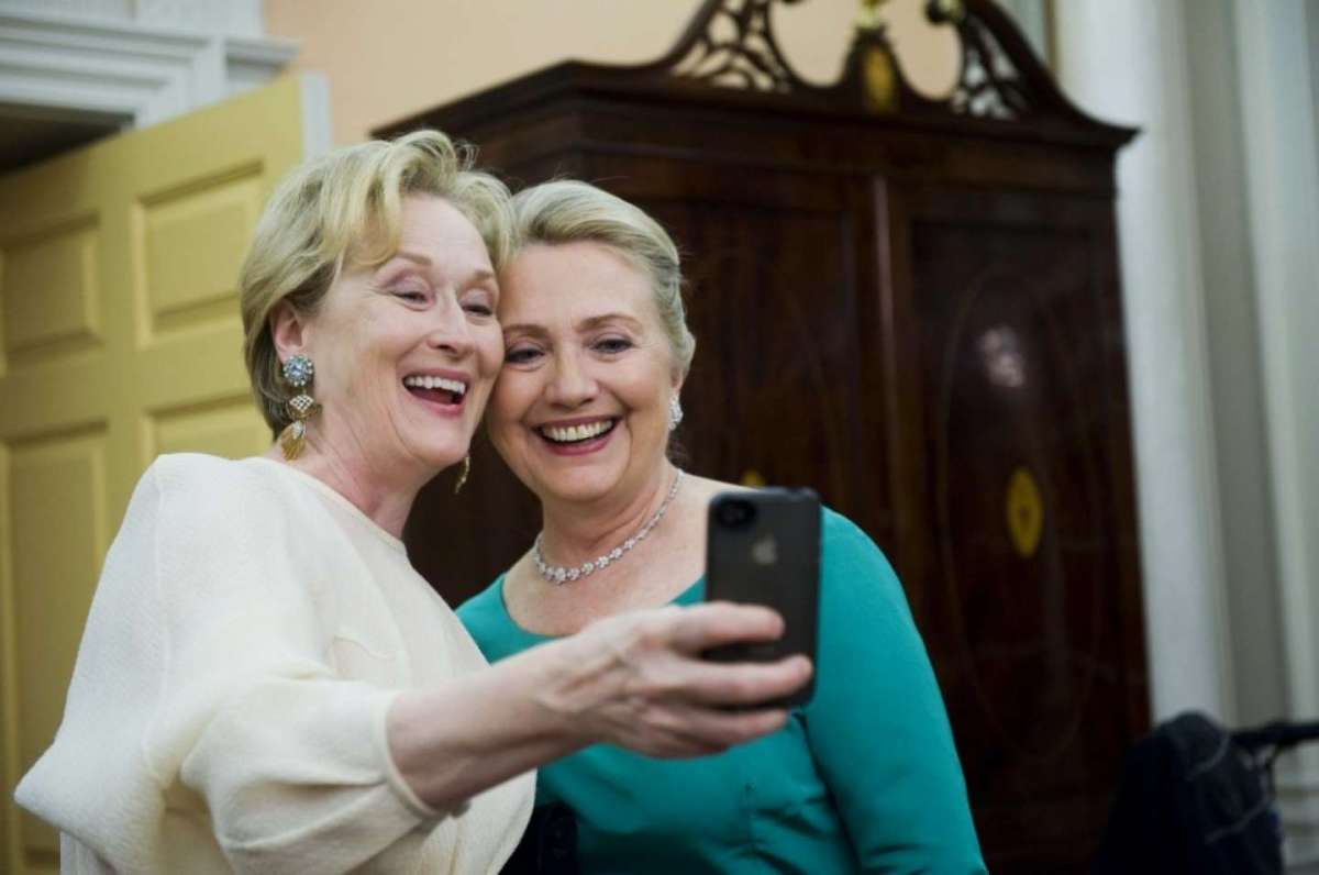 Hillary Clinton con Meryl Streep